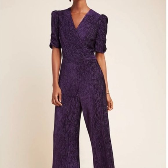 Anthropologie Pants - Greylin velvet jumpsuit *NWT*